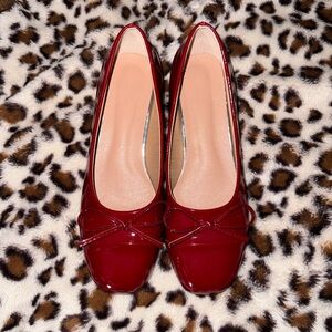 low heel ballet style flats